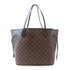 LOUIS VUITTON LV GHW Neverfull MM Shoulder Tote Bag N41358 Damier Brown v2