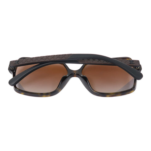 CHANEL CC Sunglasses PVC Black/Brown