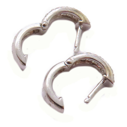 FINE JEWELRY 1.20ct 0.52ct Diamond Earrings 18K White Gold 8.0g