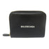 BALENCIAGA GHW Wallet 650871 Calfskin Leather Black