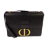 Christian Dior CD GHW 30 Montaigne Shoulder Bag Crossbody Calfskin Leather Black