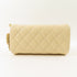 CHANEL CC GHW Pouch AP3702 Calfskin Leather Beige