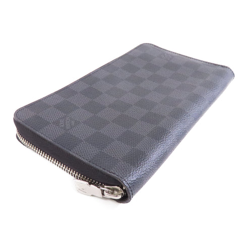 LOUIS VUITTON LV SHW Zippy Organizer Wallet N60111 Damier Graphite Black Grey