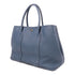 HERMES PHW Garden Party 36 Hand Bag Clemence Leather Blue