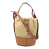 LOEWE SHW Balloon 2 Way Shoulder Bag Raffia/Calfskin Leather