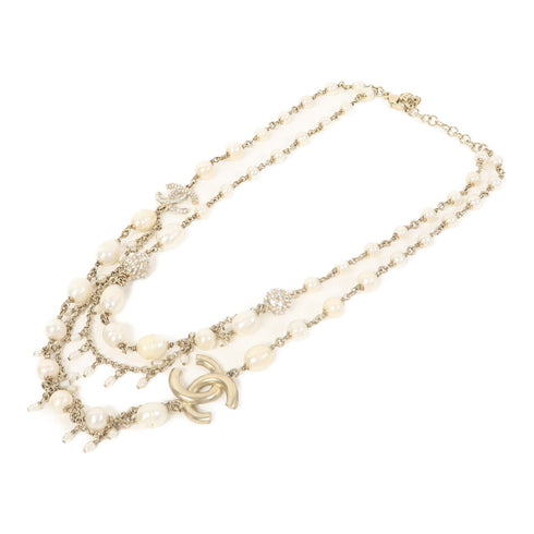 CHANEL CC Necklace Metal Gold v1