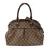 LOUIS VUITTON LV GHW Trevi PM 2 Way Shoulder Bag N51997 Damier Ebene Brown v1