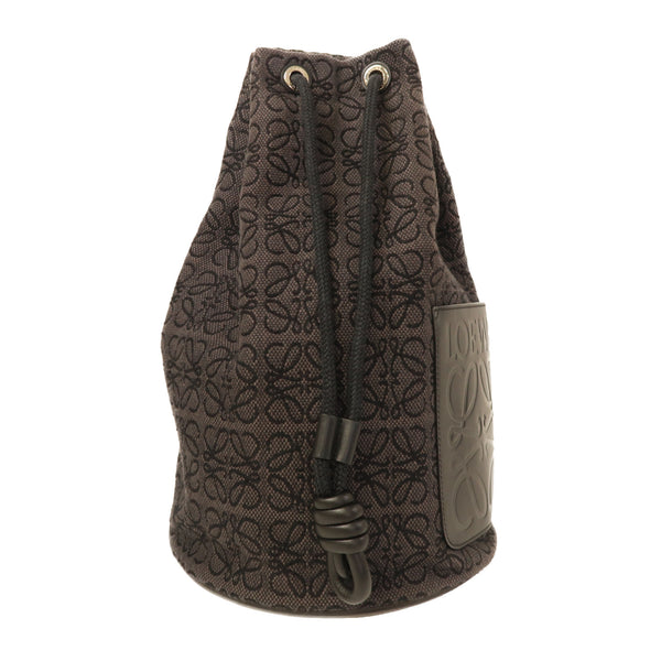 LOEWE SHW Bolso Balloon Backpack Rucksack Canvas Black