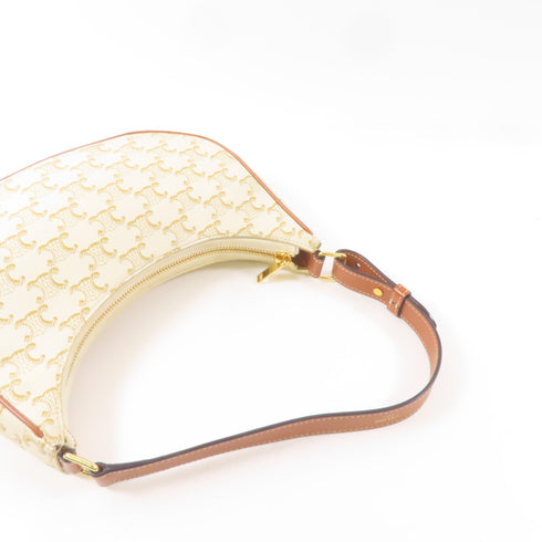 CELINE Ava Bag Shoulder Bag PVC Coated Canvas White