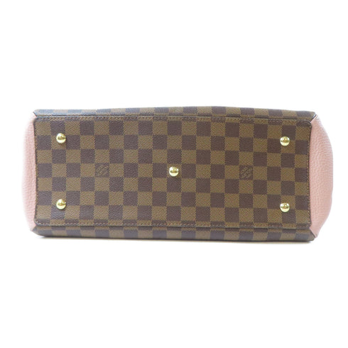 LOUIS VUITTON LV GHW Normandy 2 Way Bag N41488 Damier Brown/Pink