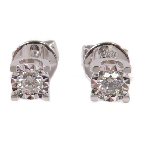 JEWELRY Diamond Earrings 18K White Gold v3