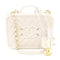 CHANEL CC GHW Vanity Hand Chain Shoulder Bag Calfskin Leather A93343 White