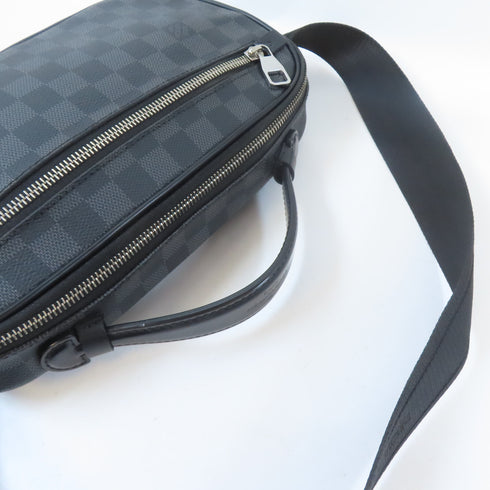 LOUIS VUITTON LV SHW Ambler Waist Bag N41289 Damier Graphite Black