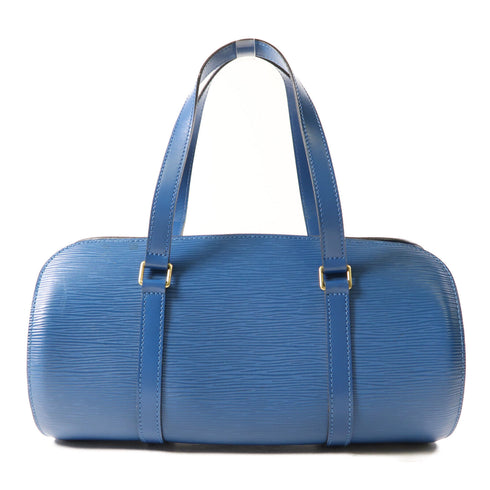 LOUIS VUITTON LV Soufflot Handbag M52225 Epi Blue v2