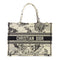 Christian Dior CD Book Tote Bag Canvas Black