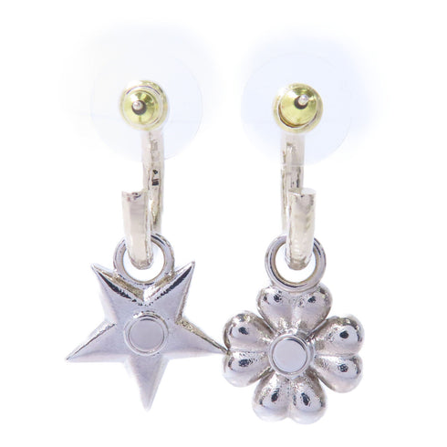 CHANEL CC Earrings Accessories Metal PVC Gold Transparent