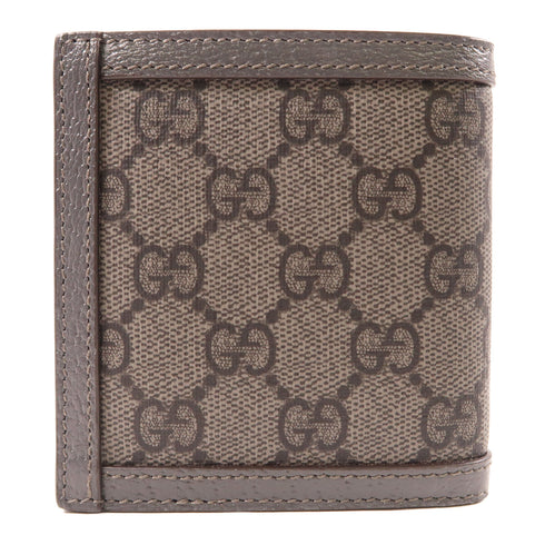 GUCCI GG SHW Ophidia Wallet 732016 Coated Canvas Leather Gray