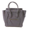 CELINE GHW 2 Way Shoulder Bag Calfskin Leather Grey