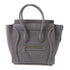 CELINE GHW 2 Way Shoulder Bag Calfskin Leather Grey