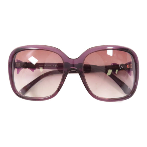 CHANEL CC Sunglasses PVC Purple