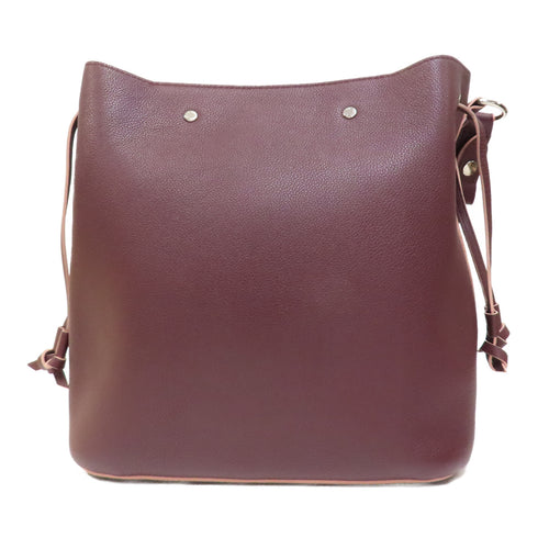 LOUIS VUITTON LV SHW Lockme Bucket Shoulder Bag M54680 Calfskin Leather Purple