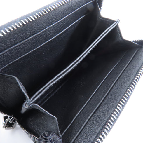 Valentino SHW Neck Wallet Shoulder Bag Calfskin Leather Black