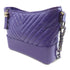 CHANEL CC GHW SHW Gabrielle Chain Shoulder Bag Calfskin Leather Purple