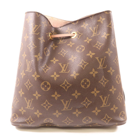 LOUIS VUITTON LV GHW Neo Noe 2way Shoulder Bag M44022 Monogram Brown Pink v1