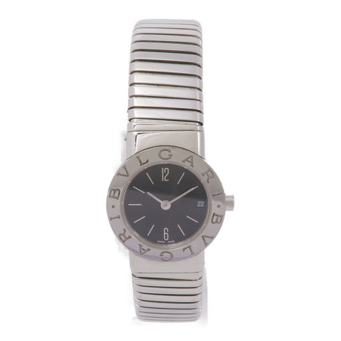 BVLGARI Tubogas BB232TS Quartz Watch BB232TS Stainless Steel Black