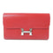 HERMES PHW Constance Long Wallet Veau Epsom Rouge Casaque Red