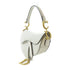 Christian Dior CD GHW Mini Saddle Bag Shoulder Bag M0456CBAA_M030 Calfskin White
