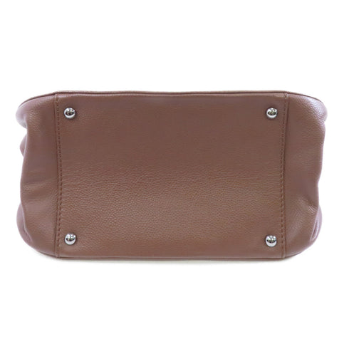 CHANEL Quilted CC SHW Shoulder Bag Caviar Leather Brown