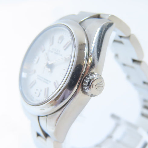 ROLEX Oyster Perpetual 26 Automatic Watch 176200/09YR Stainless Steel Silver