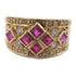 Fine Jewelry 0.70ct Ruby 0.031ct Diamond Ring US#7.25 18K Yellow Gold
