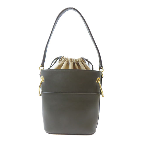 Chloe GHW Shoulder Bag 2Way Handbag Calfskin Leather CHC 8AS126 H1Z 001 Grey