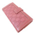 GUCCI GG SHW Long Bifold Wallet 146199 Calfskin Leather Pink