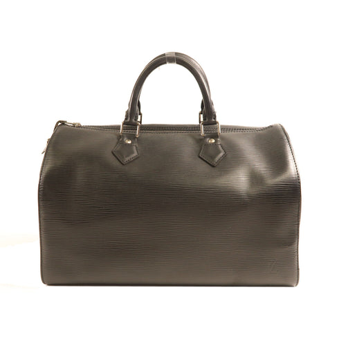 LOUIS VUITTON LV SHW Speedy 35 Handbag M42992 Epi Leather Black