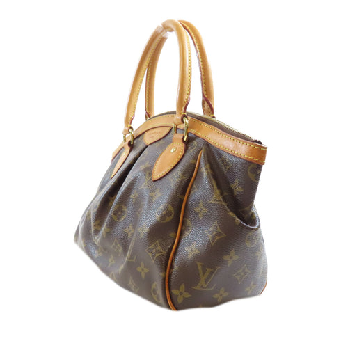 LOUIS VUITTON LV GHW Tivoli PM Shoulder Handbag M40143 Monogram Brown v2