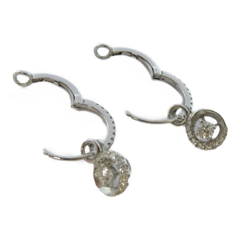 FINE JEWELRY 0.2ct/0.24ct Diamond Earrings 18K White Gold