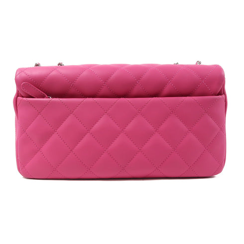 CHANEL Quilted CC SHW Chain Shoulder Bag PVC Pink