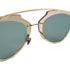 Christian Dior CD Sunglasses Metal Gold Color