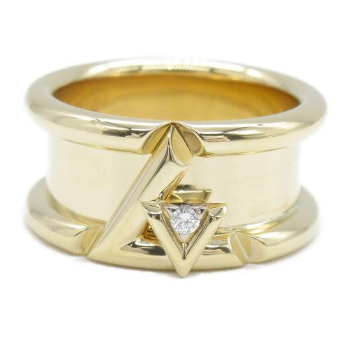 LOUIS VUITTON LV Berg Band Ring 18K Yellow Gold Diamond US#6/JP#11/LV#51