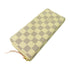 LOUIS VUITTON LV GHW Zipper Long Wallet N61264 Damier Azur White