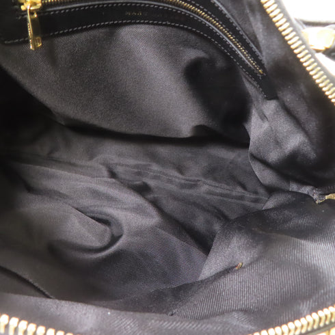 Marc Jacobs GHW Handbag Calfskin Leather Black