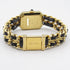 CHANEL CC Premiere L Quartz Watch H0001 Gold Plated Leather Black