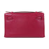 HERMES PHW Pochette Kelly Handbag Veau Swift Leather Red