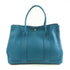 HERMES PHW Garden Party PM Tote Shoulder Bag Cobalt Blue