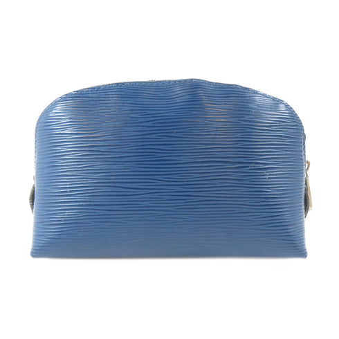 LOUIS VUITTON LV SHW Cosmetic Bag Pouch Clutch Epi Blue