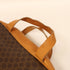 CELINE GHW Vintage Hand Bag PVC Coated Canvas/Calfskin Leather Brown