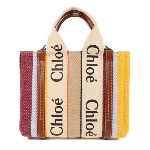 Chloe 2 Way Shoulder Bag Canvas Multicolor